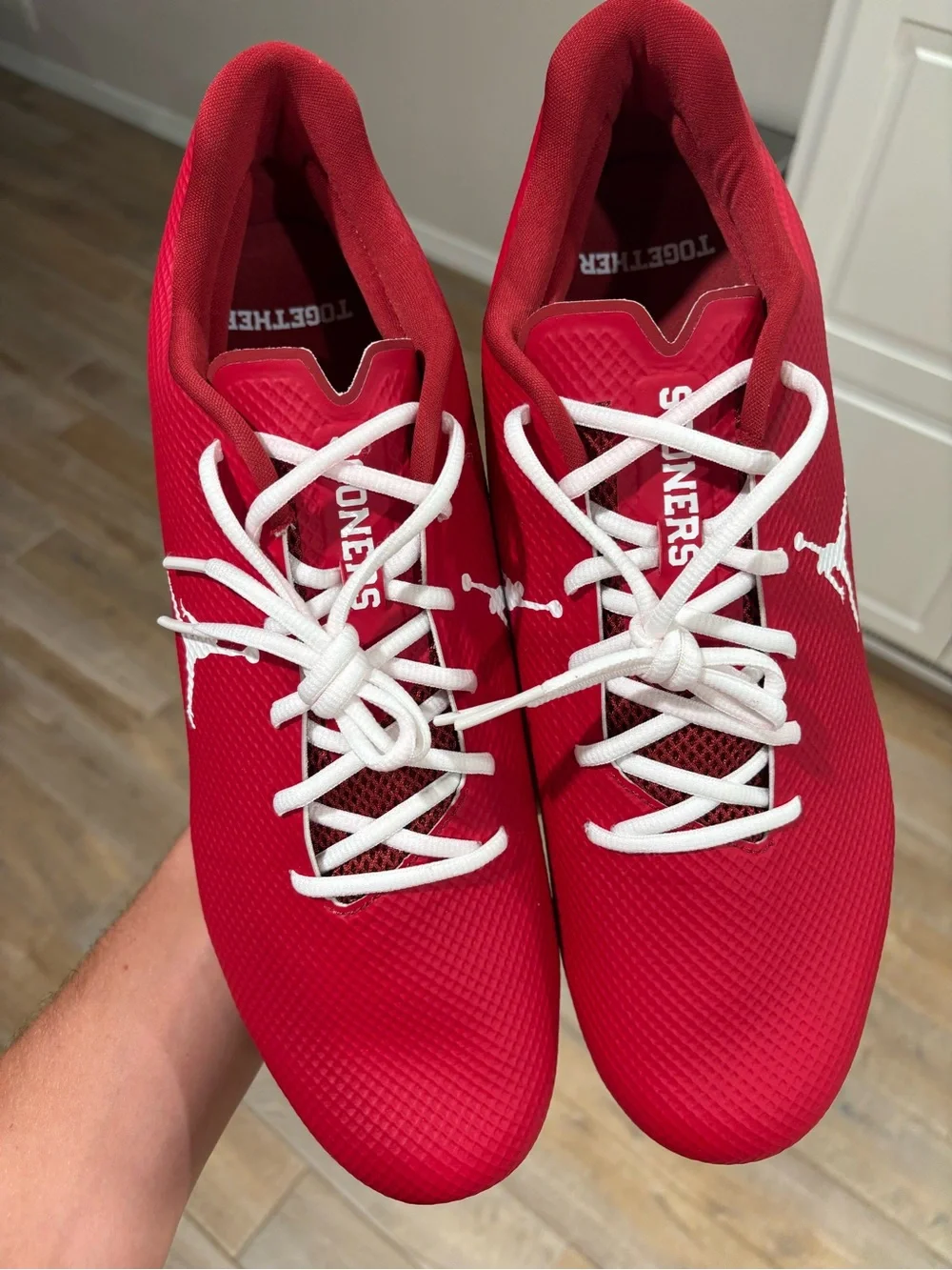 Air Jordan Vapor Edge Speed 360 Oklahoma Sooners Men’s Size 15 Football Cleats